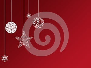 Red christmas background photo