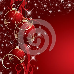 Red christmas background