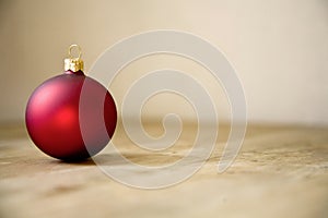 Red christmas ball decoration