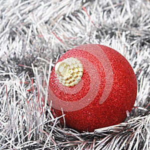 Red christmas balls