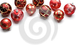 Red Christmas balls