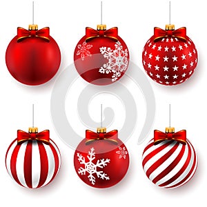 Red christmas balls