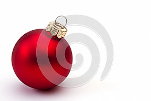 Red christmas bauble