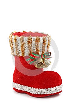 Red christmas boot