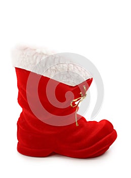 Red christmas boot