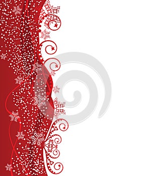 Red Christmas border design