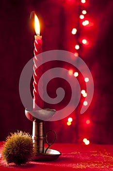 Red Christmas Candle