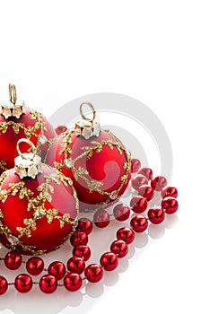 Red Christmas decorations