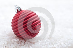 Red christmas ornament