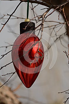 Red Christmas ornament