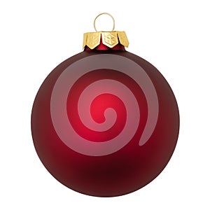 Decoración navidena decoraciones esfera aislado sobre fondo blanco 