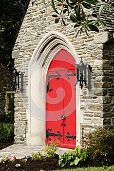 Red Church Door