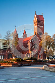 Red Church in Minsk, Belarus