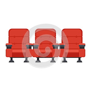 Red cinema chairs