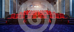 Red cinema seats