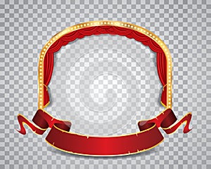 Red circle ellipse transparent photo