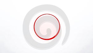 Red Circle on White Background