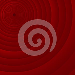 Red circular lines, abstract gradient background - Vector