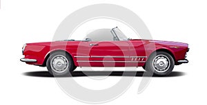 Red classic Alfa Romeo Spider