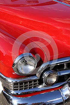 Red classic car