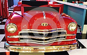 Red classic car