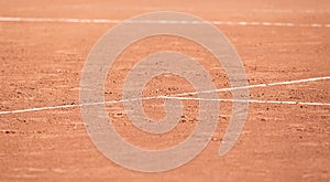 Red clay tennis court background