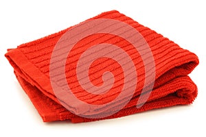 Red cleaning cloth