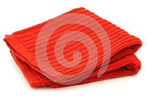 Red cleaning cloth photo