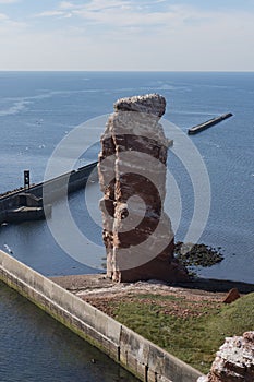 The red cliffs on island Helgoland Germany