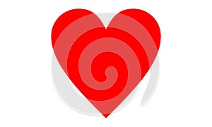 Red Clipart Heart vector.