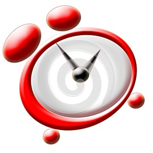 Red clock