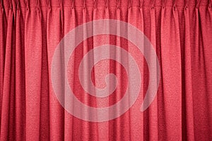 Red closed curtain use for background. picture for backdrop or add text message. background web design