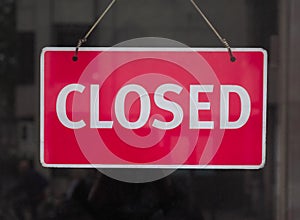 red closed sign