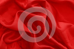 Red cloth waves texture background