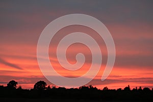 Red cloud sky wallpaper