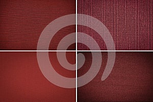 Red coarse canvas background