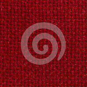 RED COARSE WEAVE FABRIC BACKGROUND