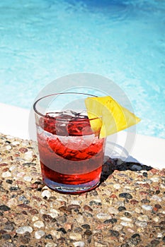 Red cocktail