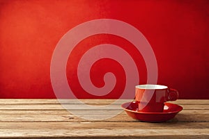 Red coffee cup