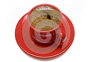 Red coffee cup photo