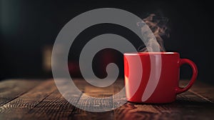 The Red Coffee Mug.AI generated image