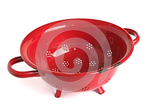 Red colander