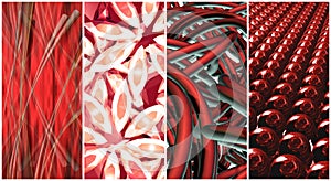 Red collage