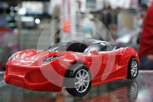 Red color car toy