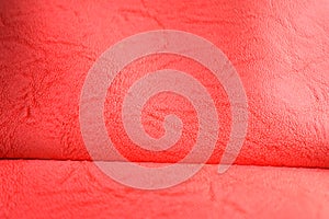 Red Color Leather Texture Background Stock Photograph