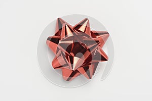 Red color ornament for gift boxes