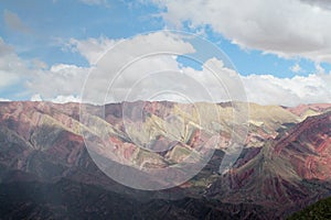 Red color striped mountains, Cerro de siete colores