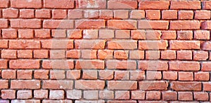 Red colour brick wall texture wallpaper