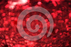 Red colour defocused lights abstract texture background