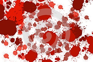Red colour stains dropped as blood